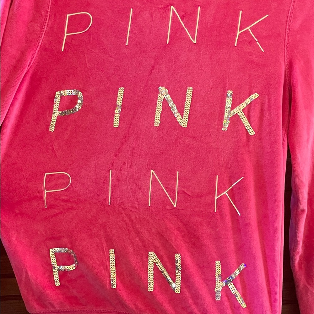 PINK Victoria's Secret bling sequin Zip-Up Jacket - Picture 6 of 6
